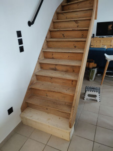 Photo de galerie - Refabrication d une marche d escalier 