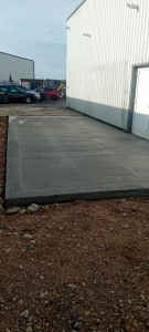 Photo de galerie - Réalisation d'une dalle béton 