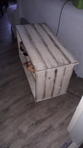 Photo de galerie - Fabrication d'un meuble chaussures sur mesure 