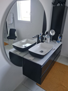 Photo de galerie - Installation meuble de salle de bain complet avec plomberie