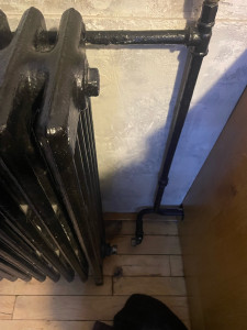 Photo de galerie - Neutralisation du circuit chauffage, suite à radiateur en fonte, HS, dépannage d’urgence