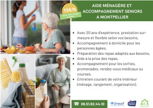 Photo de galerie - Aide ménagère et accompagnement seniors