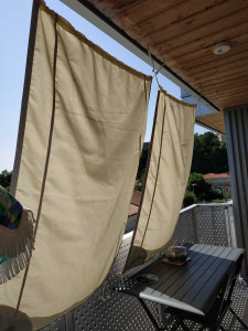 Photo de galerie - Voile d’ombrage pour balcon appartement 