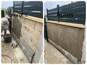 Photo de galerie - Enduit extérieur complet une maison 