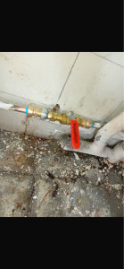 Photo de galerie - Pose vanne + modification tuyauterie 