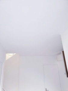 Photo de galerie - Rénovation de partie commune: dépose de plafond,  repose de plafond en Ba13 avec isolation,  joints. Réparations et enduit complet des murs , peinture.