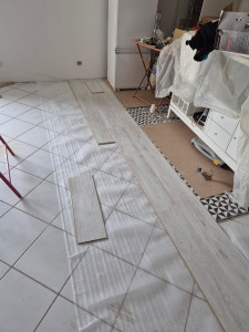 Photo de galerie - Pose de parquet - Revêtement de sol