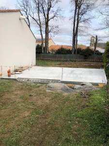Photo de galerie - Dalle béton pour un garage 
