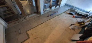 Photo de galerie - Pose carellage parquet plusieurs travaux bricolage 