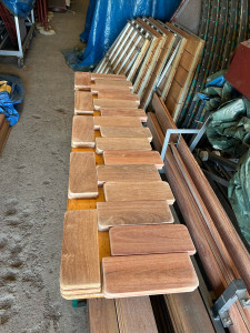 Photo de galerie - Création de tablette … dis et assises de chaises volantes manège du Touquet .