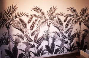 Photo de galerie - Pose de papier peint panoramique.. 