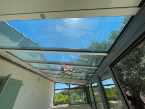 Photo de galerie - Veranda travées vitrées 