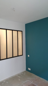 Photo de galerie - Plâtrage des murs et du plafond, décoration