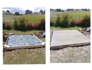 Photo de galerie - Construction dalle béton 