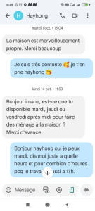 Photo de galerie - Message encourageant d'une cliente.