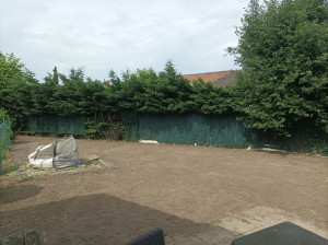 Photo de galerie - Nivellement de terrain avant installation de pelouse