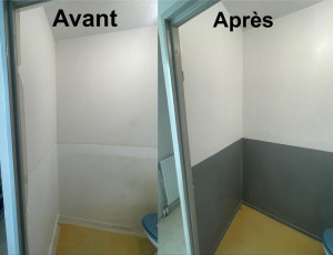 Photo de galerie - Mise en peinture wc 