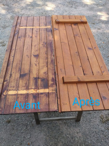 Photo de galerie - Petite comparaison de rénovation de volets 