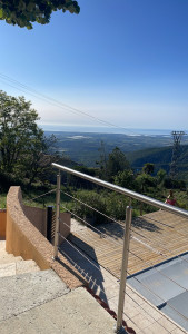 Photo de galerie - Rampe de protection inoxydable 