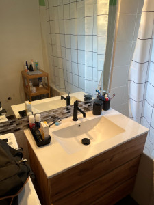 Photo de galerie - Montage meuble salle de bain + pose