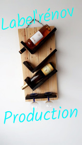 Photo de galerie - Creation range bouteilles à vin. 
possibilité de le personnaliser à votre guise et d'en faire pour les bouteilles de bières.