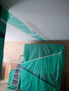 Photo de galerie - Solidifier avec rails et placo
 rebouchage et enduit de collage bande fibré 