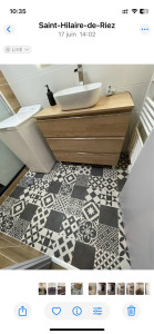 Photo de galerie - Meuble vasque et sol PVC