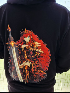 Photo de galerie - Design unique sur sweat-shirt (face arrière)