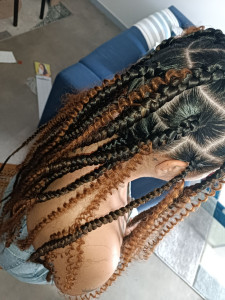 Photo de galerie - Boho braids carrés. 