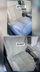 Photo de galerie - Nettoyage sièges voiture