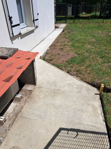 Photo de galerie - Création chemin beton