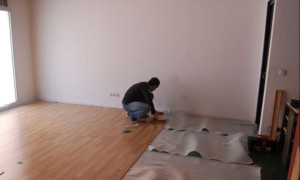 Photo de galerie - Pose parquet flottant 