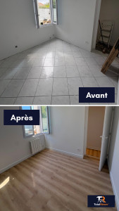 Photo de galerie - Pose parquet 