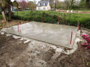 Photo de galerie - Dalle abris de jardin 