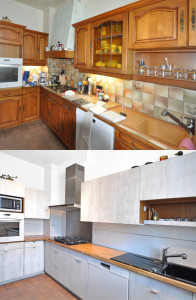 Photo de galerie - Montage cuisine avant après 