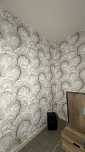 Photo de galerie - Papier peint réalisé à Plomelin 