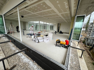 Photo de galerie - Ratissage des murs et plafonds 