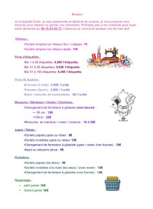 Photo de galerie - Voici les tarifs proposés