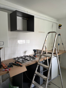 Photo de galerie -     Installation d’une cuisine équipée 