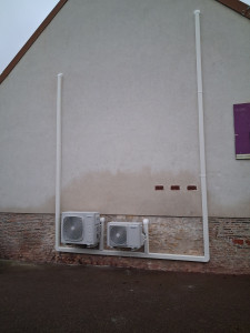 Photo de galerie - 
Installation climatisation réversible THERMOR  fabrication francaise !