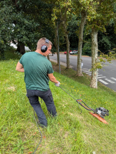 Photo de galerie - Tonte d'un grand talus 