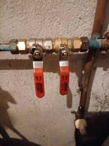 Photo de galerie - Après intervention 
Remplacements des 2 vannes de remplissage chauffage 