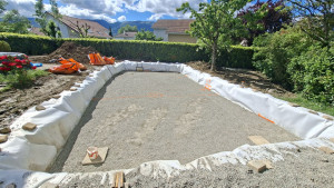 Photo de galerie - Piscine semi enterrée 