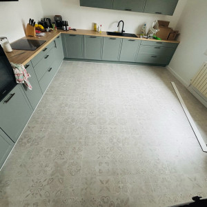 Photo de galerie - Pose de parquet hydrofuge 