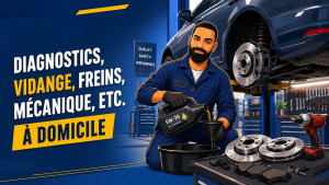 Photo de galerie - Mécanique auto à domicile
Diagnostics, vidange, freins, entretien et petites réparations.
Travail sérieux, rapide et soigné.
Déplacement possible selon secteur.