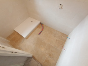 Photo de galerie - Pose de carrelage en pierre naturelle 