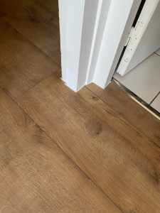 Photo de galerie - Pose parquet avec finitions 