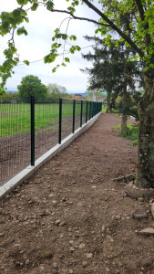 Photo de galerie - Création mur plus grillage rigide