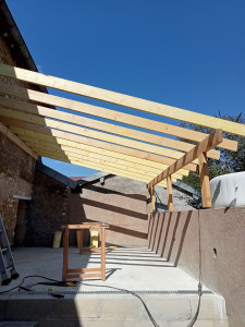 Photo de galerie - Petite pergola 25m2 de toiture 