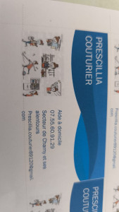 Photo de galerie - Voici les cordonnées de ma carte de visite. je suis ouverte à toute discussion que se soit accompagnement social, ou médical dans le raisonnable, faire vos courses, entretien de votre jardin, ou bien votre ménage . je serais ravi de pouvoir vous aider.